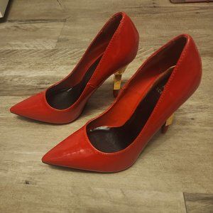 Shoe dazzle Red lipstick heel shoe